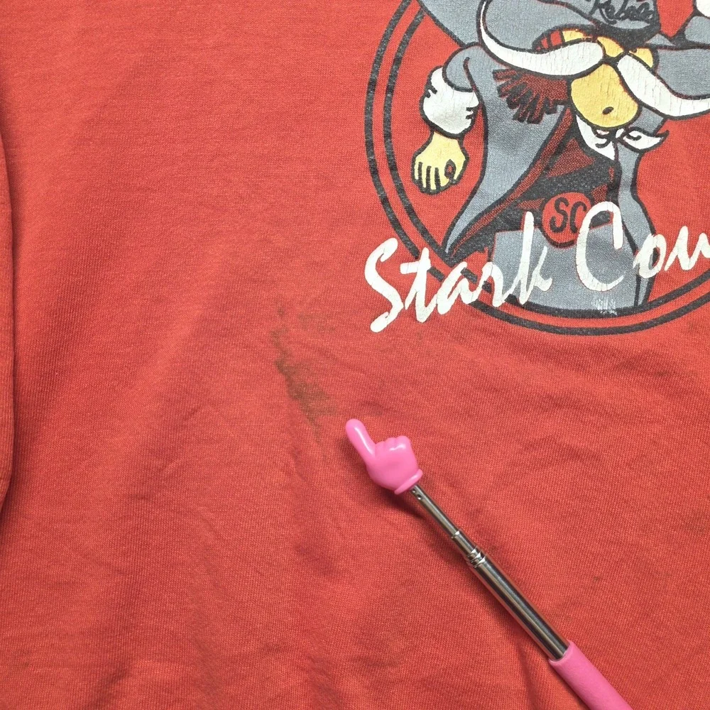 Vintage Stark County‎ Rebels Russell Athletic Sweatshirt Red XL Made in USA